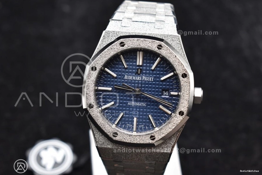 SS Versatile Frosted Bracelet 15400 1095 Edition A SS on ZF Blue Oak Royal Case 1:1 Best 41mm Dial Textured 1216